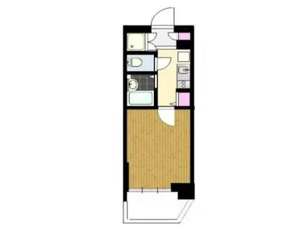 サンテミリオン飯田橋(1K/2階)の間取り写真