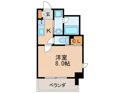 リヴシティ新栄(1K/5階)の間取り写真