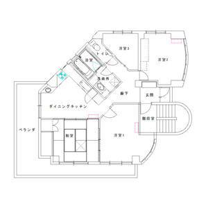 NKビル(4DK/3階)の間取り写真
