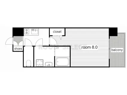 プレサンス久屋大通セントラルパーク(1K/12階)の間取り写真