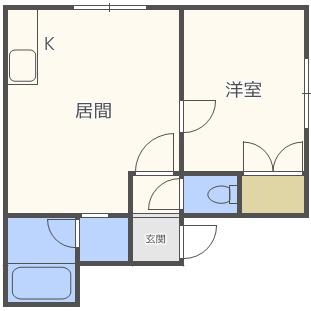 パナシティ44(1LDK/2階)の間取り写真
