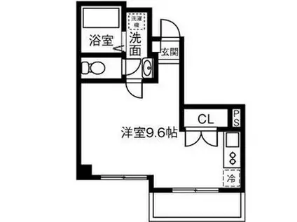 リエス千代田橋(ワンルーム/6階)の間取り写真