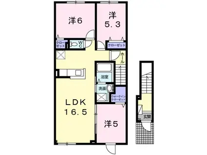 K&MVII(3LDK/2階)の間取り写真