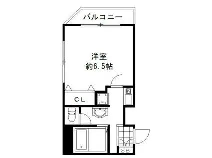 セレッソコート西心斎橋III(1K/9階)の間取り写真