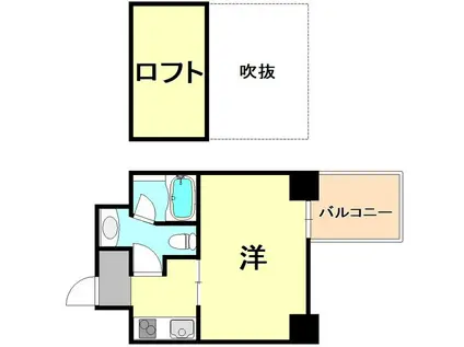 イーストヴィレッジ三宮(ワンルーム/11階)の間取り写真