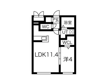 YS MAISON豊平(1LDK/2階)の間取り写真