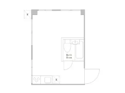 末広第5マンション(ワンルーム/1階)の間取り写真