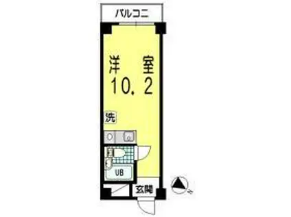 バルミー赤坂(ワンルーム/5階)の間取り写真