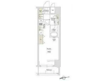 アーバネックス秋葉原イーストII(1K/12階)の間取り写真