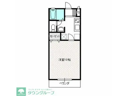 ユニオンハウス(1K/1階)の間取り写真