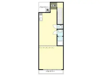 東十条3丁目ビル(1LDK/4階)の間取り写真