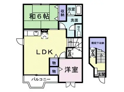 第三慶友ビル(ワンルーム/2階)の間取り写真
