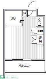 TS GARDEN都立大学II(ワンルーム/1階)の間取り写真