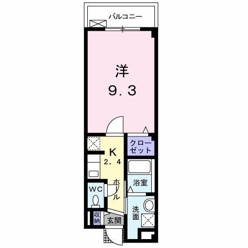 エストレージャ(1K/2階)の間取り写真