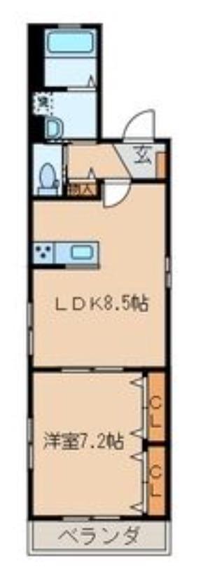 アーク池袋(1LDK/4階)の間取り写真