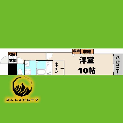 パル タマレ神宮(1K/7階)の間取り写真