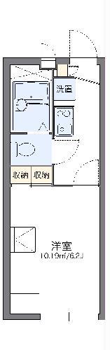 レオパレスグリーンハイツ4号(1K/2階)の間取り写真