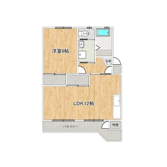 コーポラス24(1LDK/2階)の間取り写真