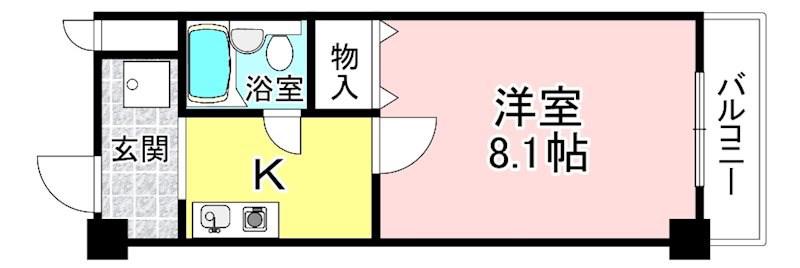 エスペランザ21(1K/4階)の間取り写真