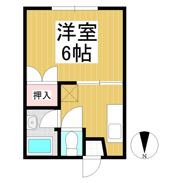 コーポあるまっと(1K/2階)の間取り写真