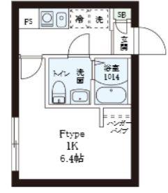 レピュア小石川レジデンスII(1K/3階)の間取り写真