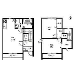 アンプルール リーブル 本町(2LDK/1階)の間取り写真