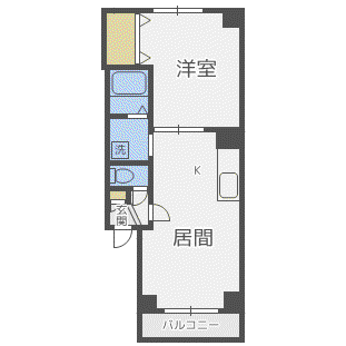 ストーンヒルN5(1LDK/2階)の間取り写真