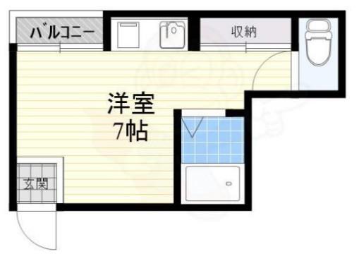 プレアール門真(ワンルーム/3階)の間取り写真