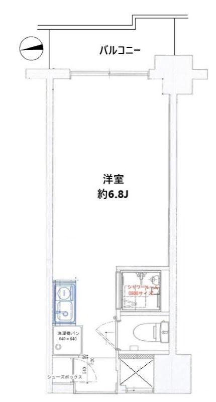 ライオンズマンション大島(ワンルーム/4階)の間取り写真