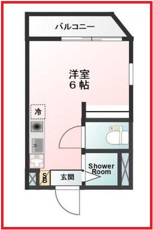 グランベル墨田II(ワンルーム/3階)の間取り写真