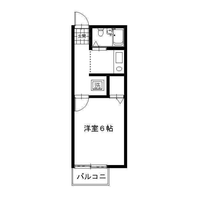 プレジールクレール(1K/1階)の間取り写真