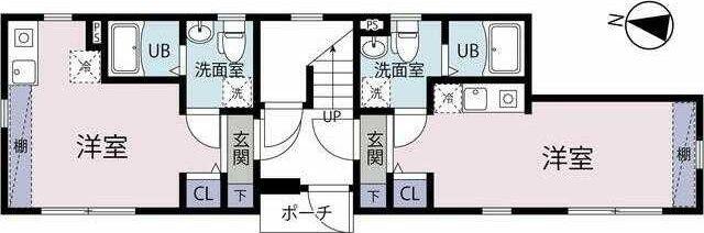 VISTA山王大森(ワンルーム/4階)の間取り写真