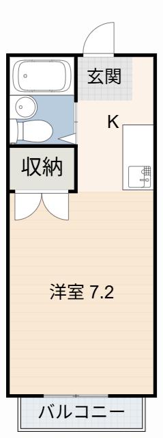 エステートピア栄(ワンルーム/1階)の間取り写真
