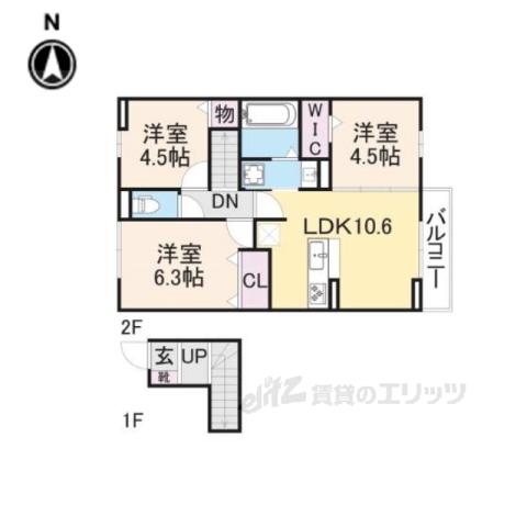 ステラシア(3LDK/2階)の間取り写真