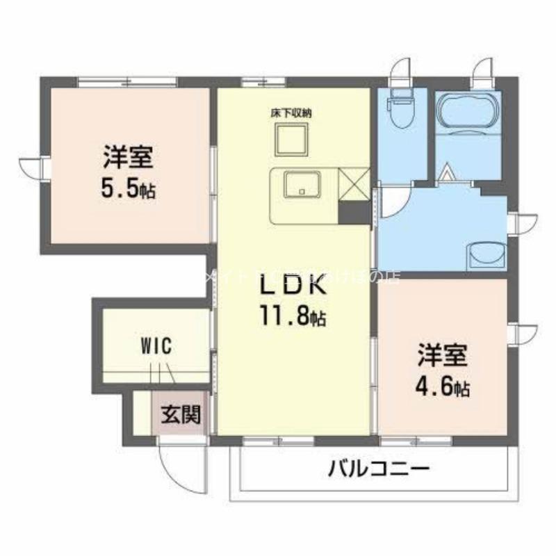 コージーコート前田(2LDK/1階)の間取り写真