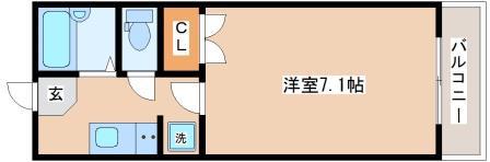 ネクステージ(1K/1階)の間取り写真