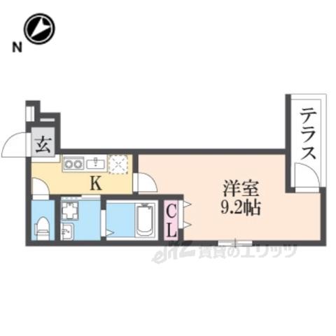 フジパレス萱島信和町Ⅲ番館(1K/3階)の間取り写真