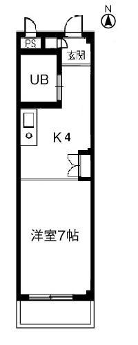 プリミエール戸田(1K/3階)の間取り写真