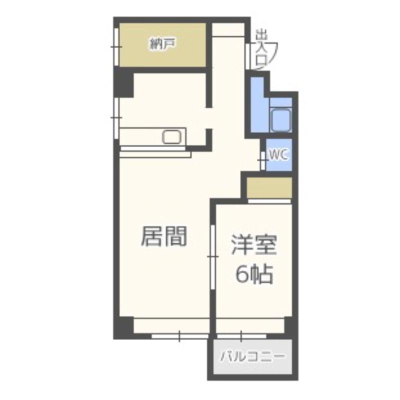 くぼたビル(2DK/3階)の間取り写真