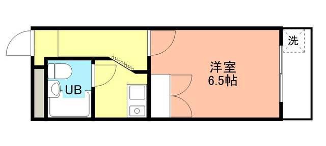 コーポシマムラ(1K/1階)の間取り写真