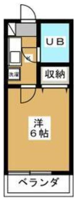 アメニティー立川(ワンルーム/1階)の間取り写真