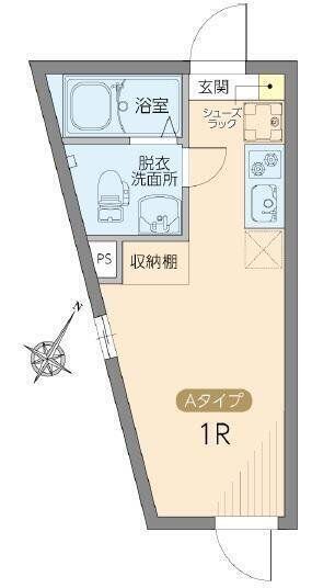 レピュア雪谷レジデンス(ワンルーム/2階)の間取り写真