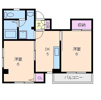 小沢マンション(2DK/3階)の間取り写真