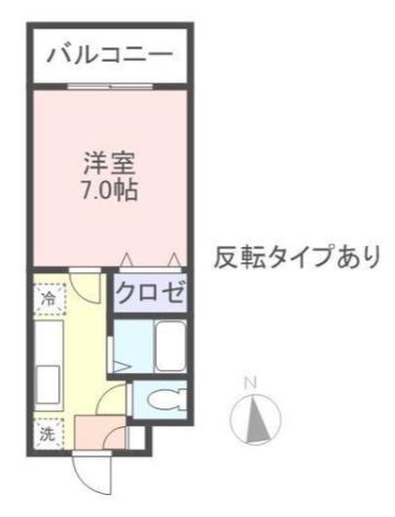 メゾンプリヴェ(1K/2階)の間取り写真
