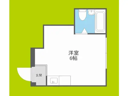 大宝都島ロイヤルハイツ(ワンルーム/3階)の間取り写真