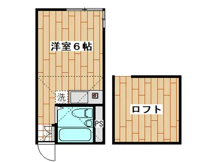 さくら横須賀中央(ワンルーム/1階)の間取り写真