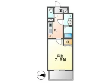 アイイー新栄(1K/3階)の間取り写真