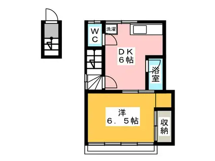 神田荘(1DK/2階)の間取り写真