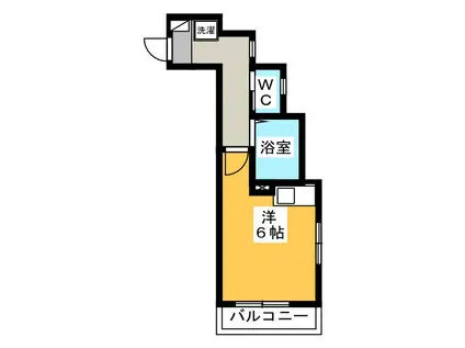 パストラル西生田(ワンルーム/2階)の間取り写真