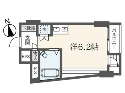 シルフィード永福町(ワンルーム/2階)の間取り写真